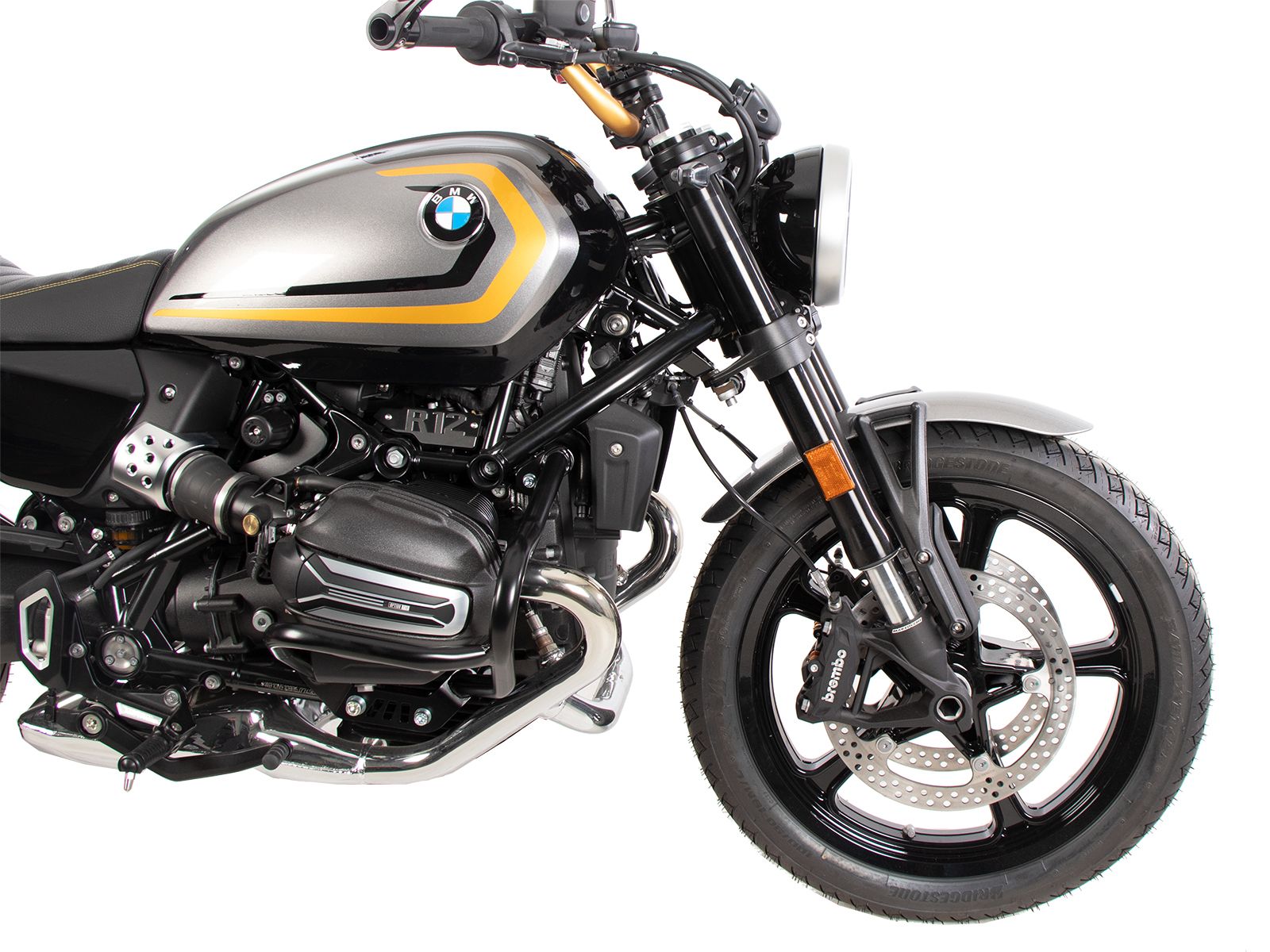 Protector de motor negro para BMW R 12 (24-) Hepco & Becker