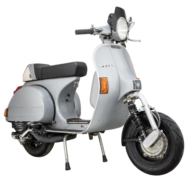 Guardabarros Garelli Race EVO II para Vespa PX 80-200ccm, GRP, negro