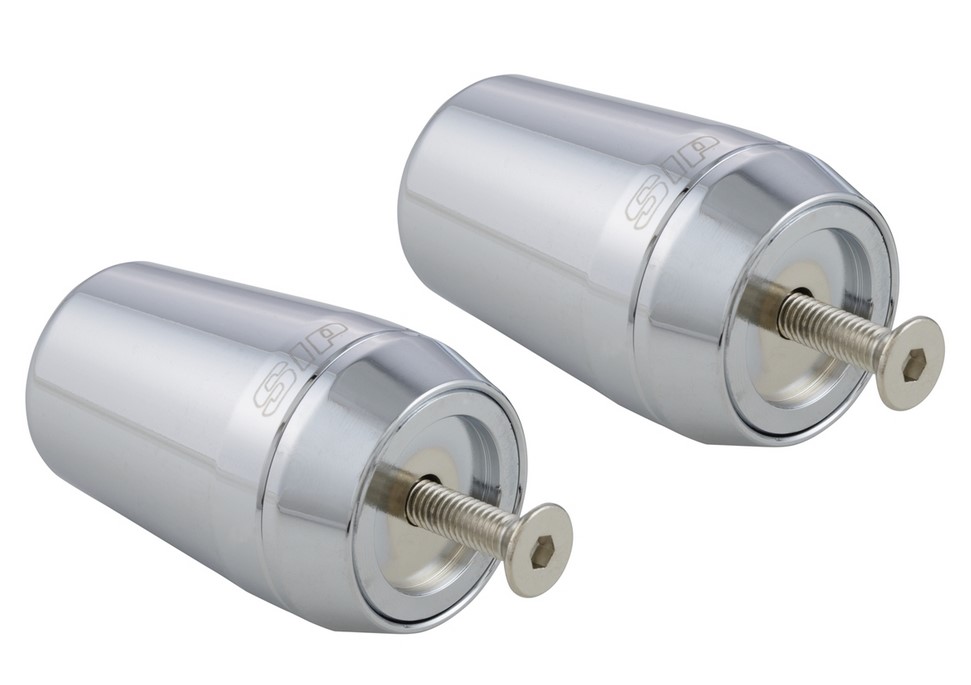 Contrapesos de manillar para Vespa GTS/GTS Super/GTV/GT 60/GT/GT L 125-300cc, cromados