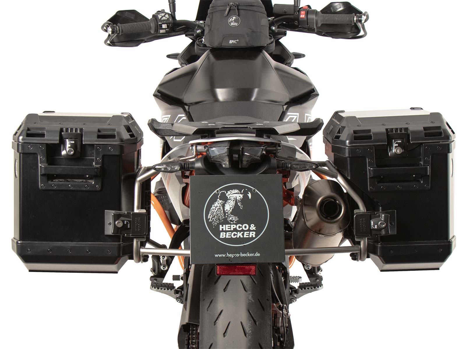 Juego de maletas laterales incl. soporte para KTM 890 SMT (23-) Hepco & Becker