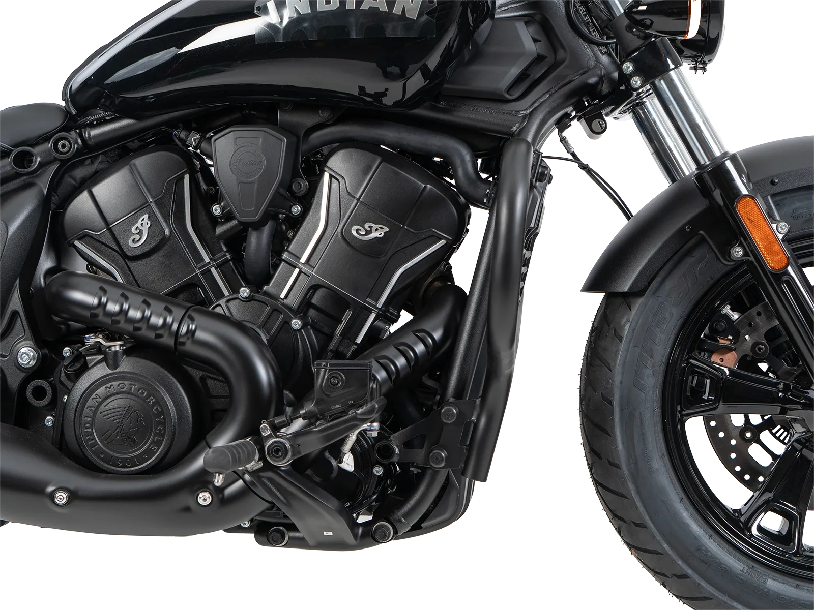 Guardamotor negro para Indian Scout Sixty Bobber (25-) Hepco & Becker