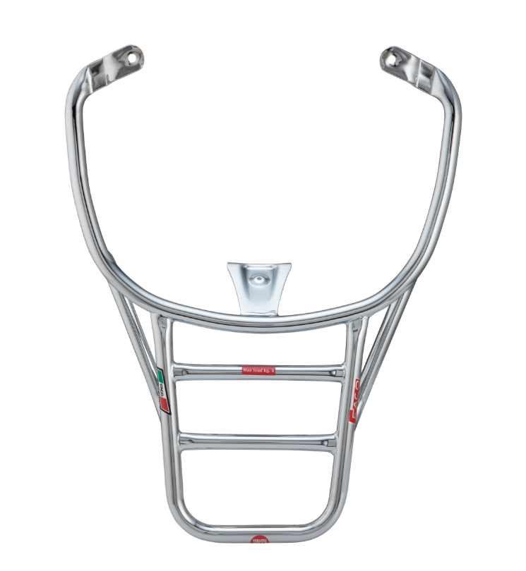 Portaequipajes trasero para Vespa Primavera /Sprint /Elettrica 50-150ccm, cromado