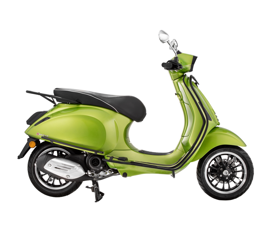 Portaequipajes trasero para Vespa Primavera /Sprint /Elettrica 50-150ccm, negro mate