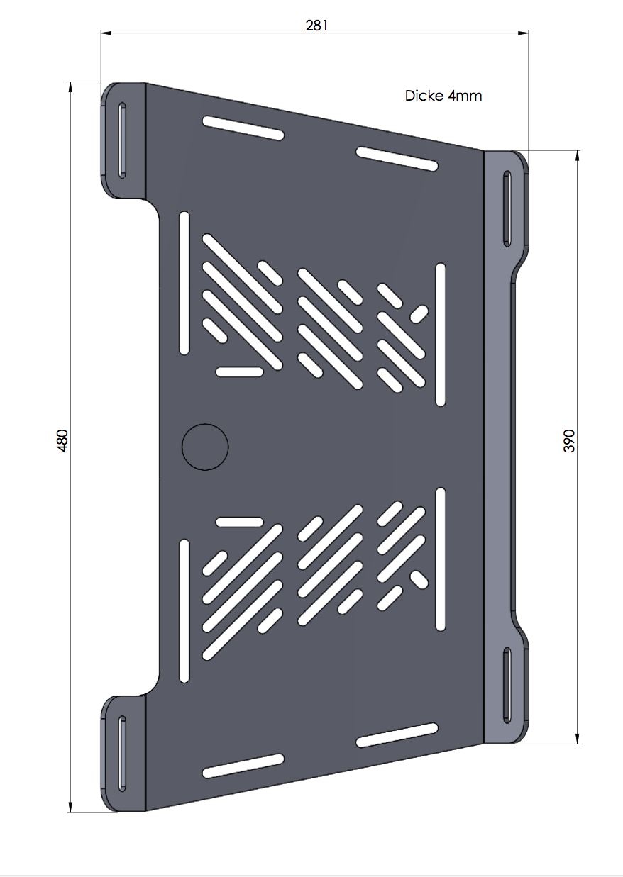 Extensión portaequipajes negro para Honda CRF 1000 Africa Twin (18-19) Hepco & Becker