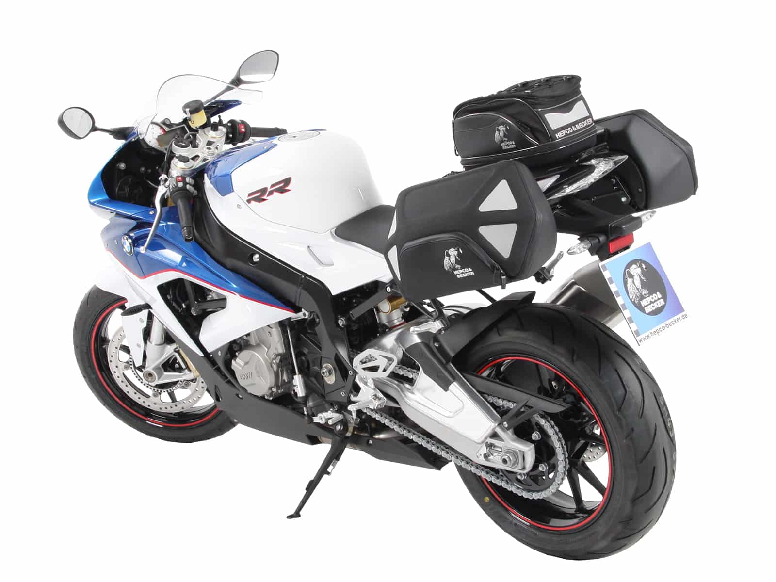 Portaequipajes deportivo fijo negro para BMW S 1000 RR (15-18) Hepco & Becker