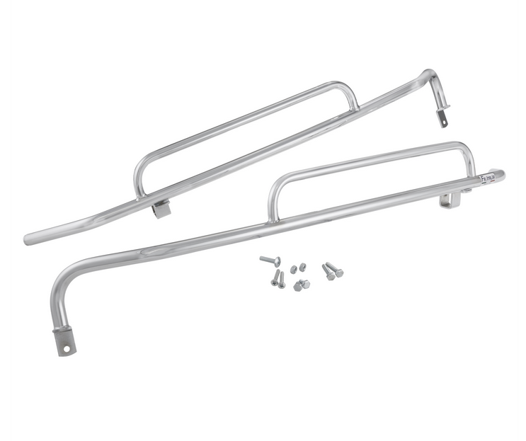 Cubrebarras lateral trasero para Vespa GTS /GTS Super /GTV, 125-300ccm, cromado