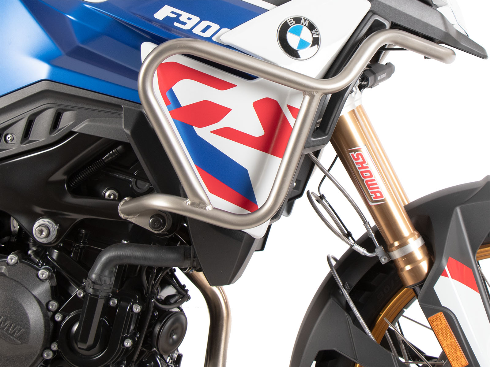 Protector de depósito de acero inoxidable para BMW F 900 GS (24-) Hepco & Becker