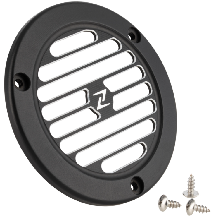 Cubierta rueda ventilador vintage para Vespa Primavera/​Sprint 3V i.e. 125/150cc 4T CA, negro
