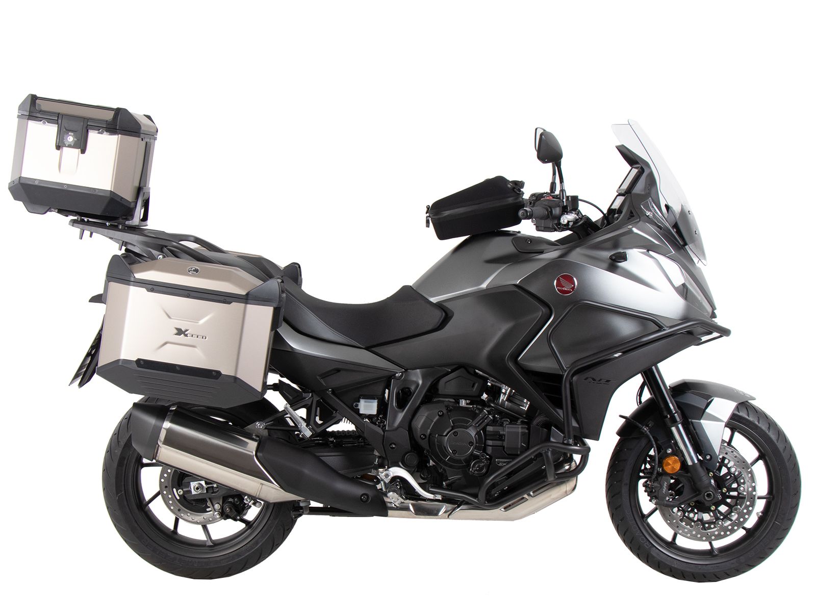 Portamaletas superior de aluminio para portaequipajes original para Honda NT 1100 (22-24) Hepco & Becker