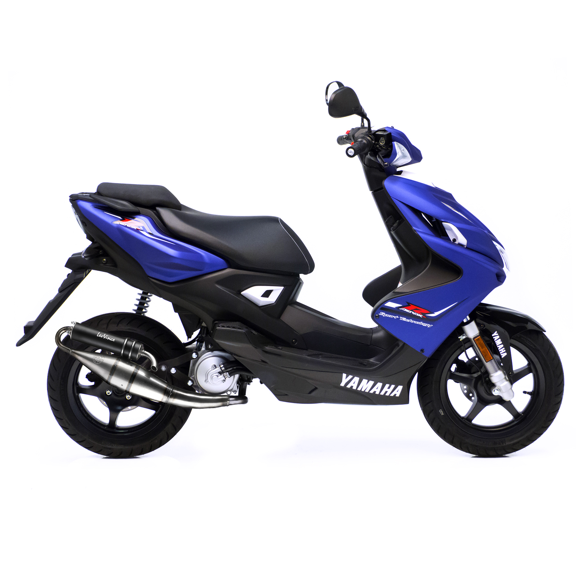 Sistema de escape LeoVince Hand Made TT, Black Edition, Full System para Yamaha Aerox 50
