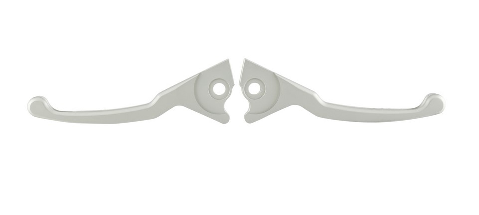 Juego de manetas de freno Sport Shorty para Vespa, derecha e izquierda, plata mate