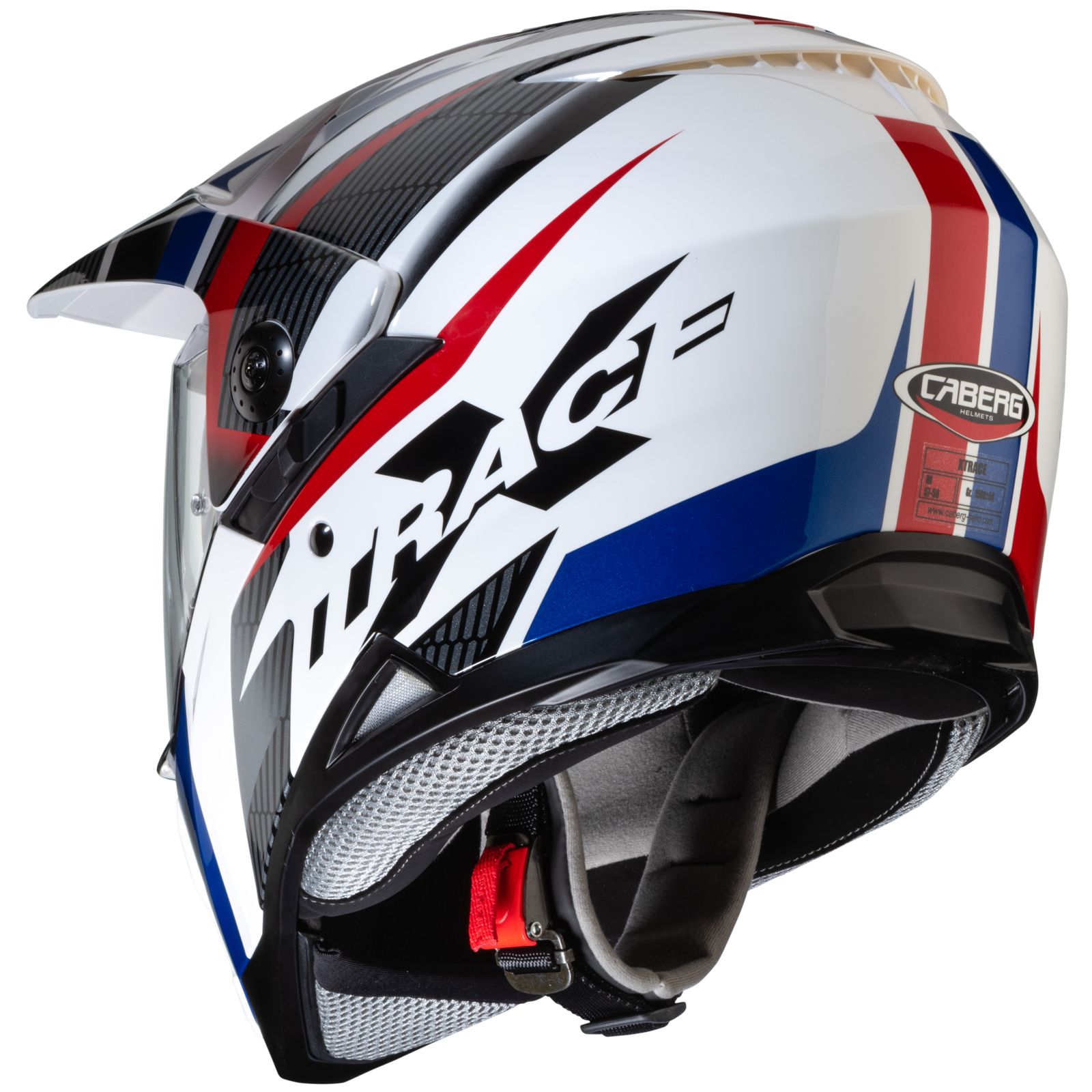 Casco Caberg Xtrace Savana, blanco/rojo-azul
