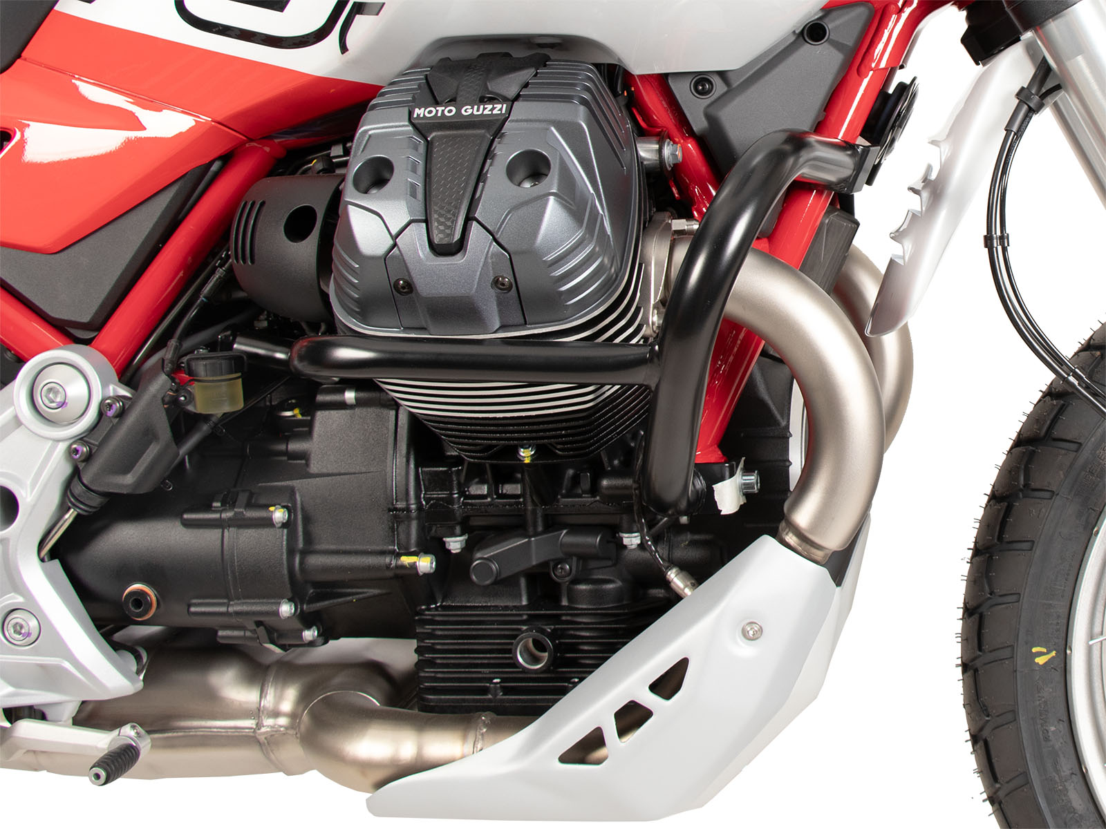 Guardamotor negro para Moto Guzzi V85 TT (24-) Hepco & Becker