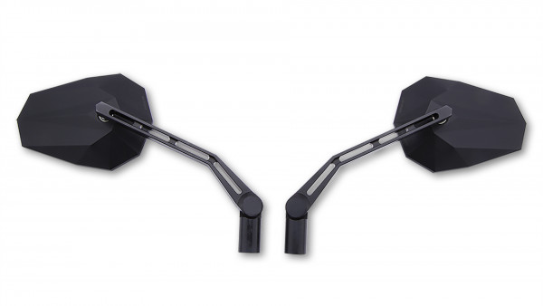 Espejo STEALTH -X1, negro, homologado E, par original Highsider
