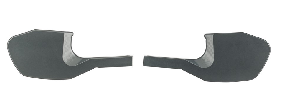 Adaptador de reposapiés para Vespa GTS/GTS Super/GTV/GT 60/GT/GT L 125-300ccm, gris mate