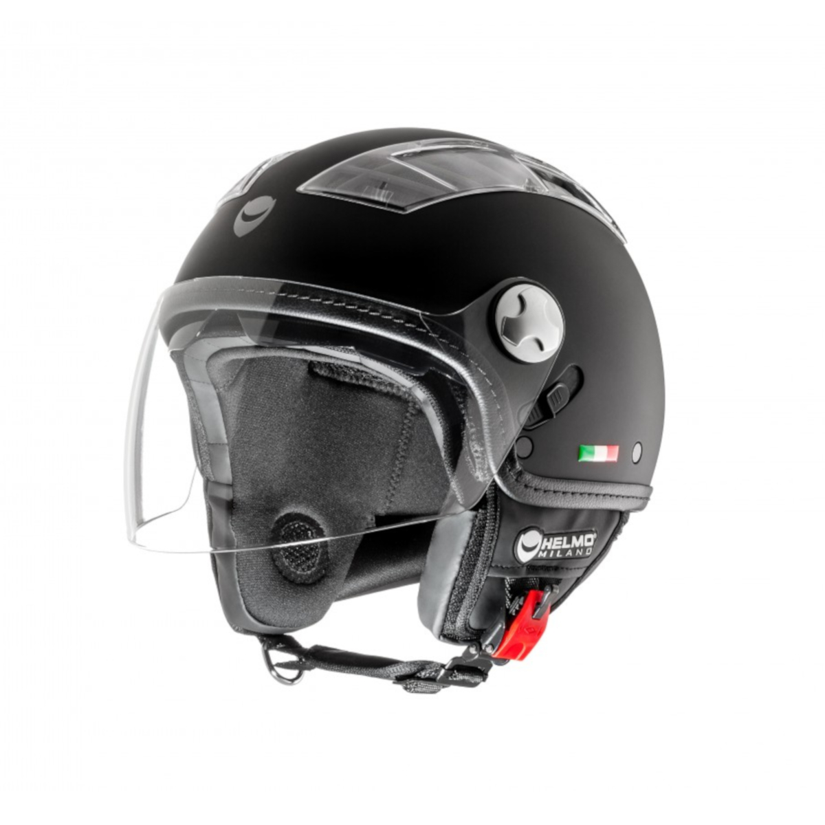 Helmo Milano Demi Jet, Turbina, negro mate