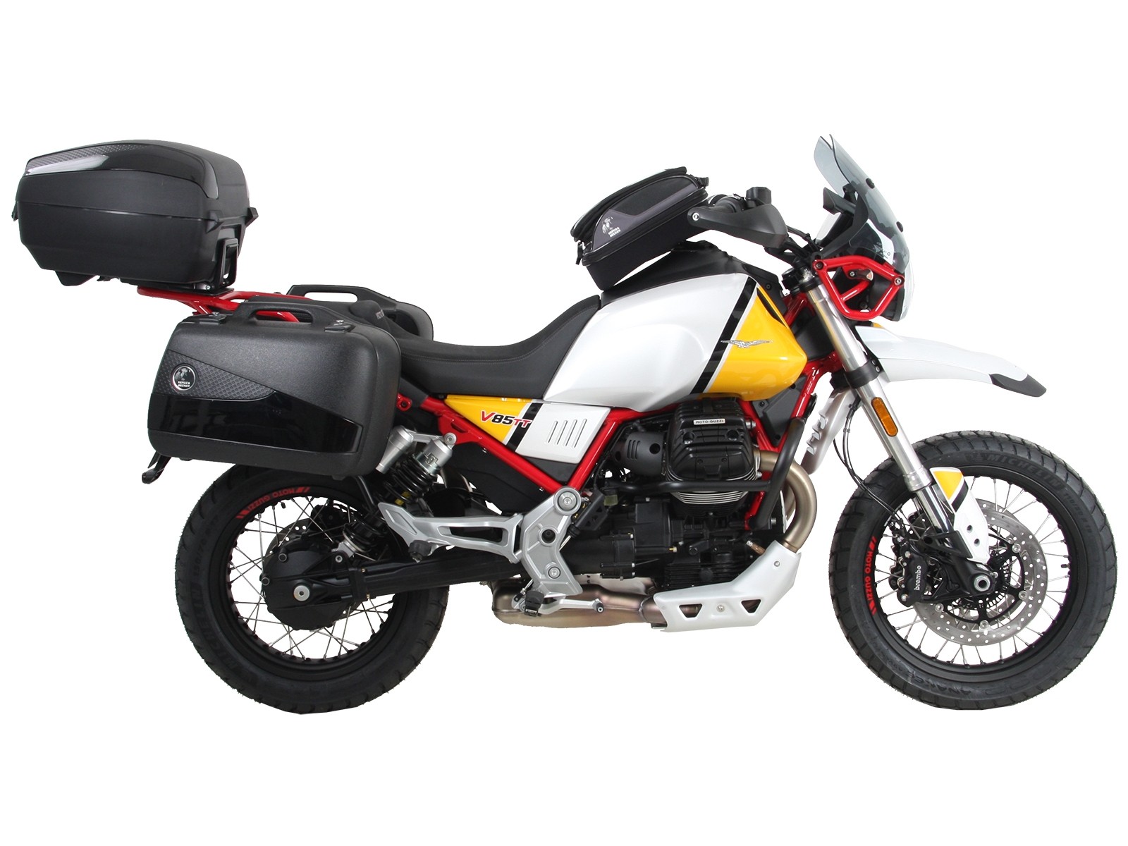 Alurack Topcaseträger negro para V85 TT (Bj.19-) Hepco & Becker