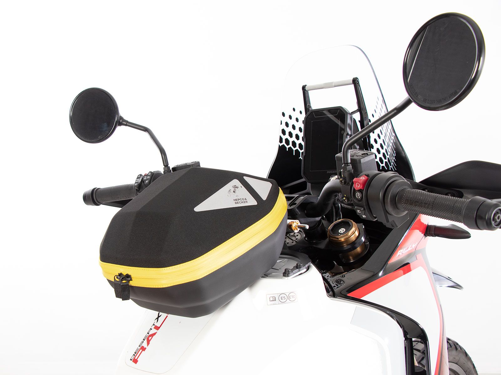 Anilla de depósito básica incl. unidad de cierre de la bolsa de depósito para Ducati DesertX (22-) Hepco & Becker