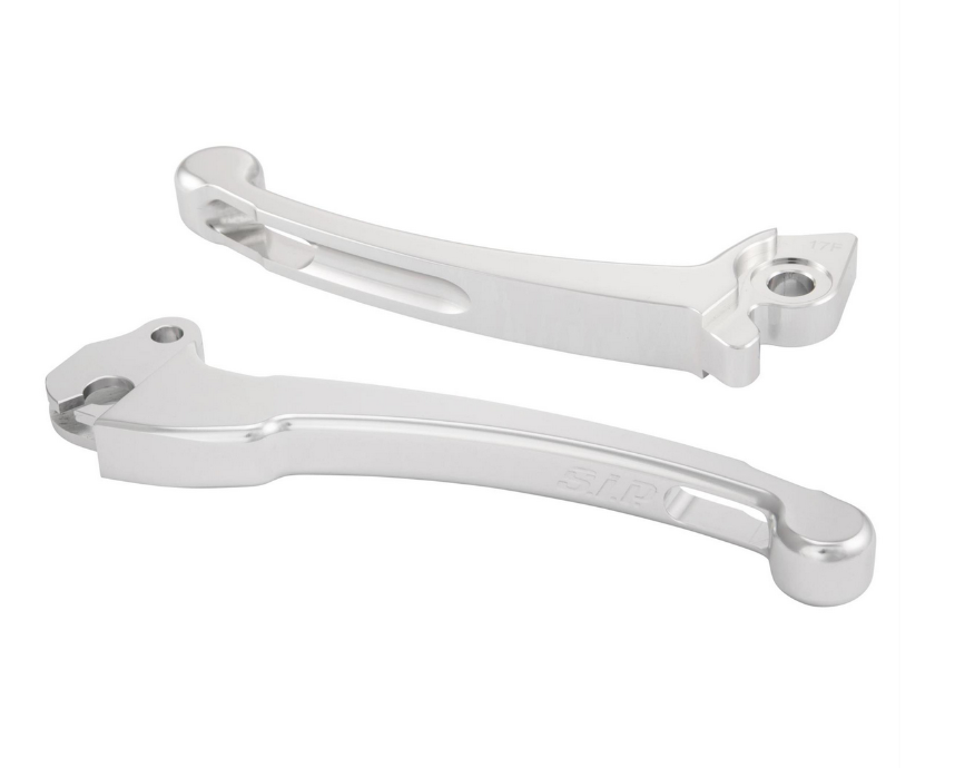 Juego palanca deportiva embrague/freno para Vespa PX 125 -150ccm, HBZ Hengtong, derecha/izquierda, plata