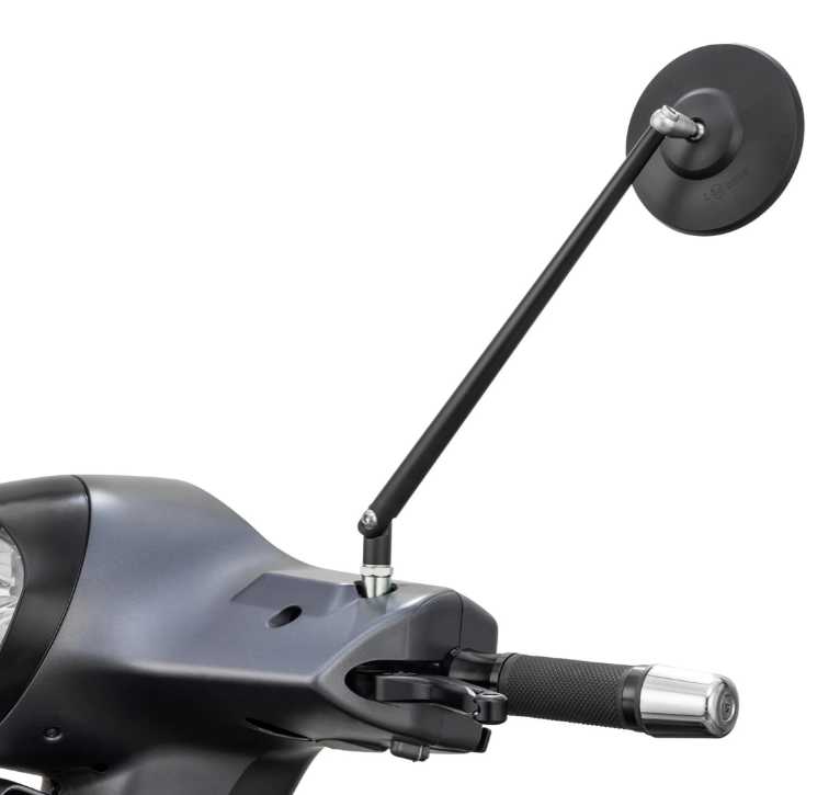 Retrovisor estándar izquierdo o derecho para Vespa PX 125-200ccm, negro mate
