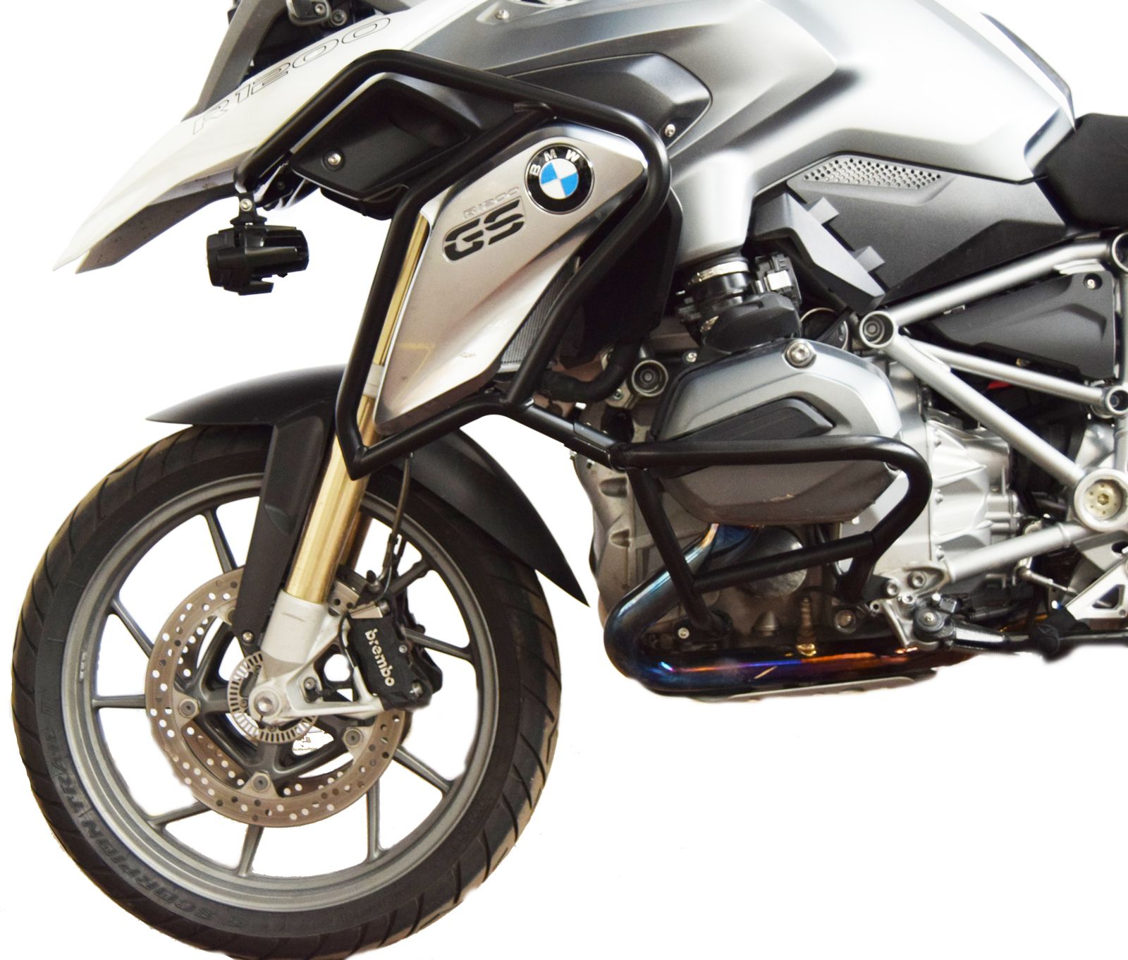 Barra protectora superior para BMW R 1200 GS LC (13-16), par, negro