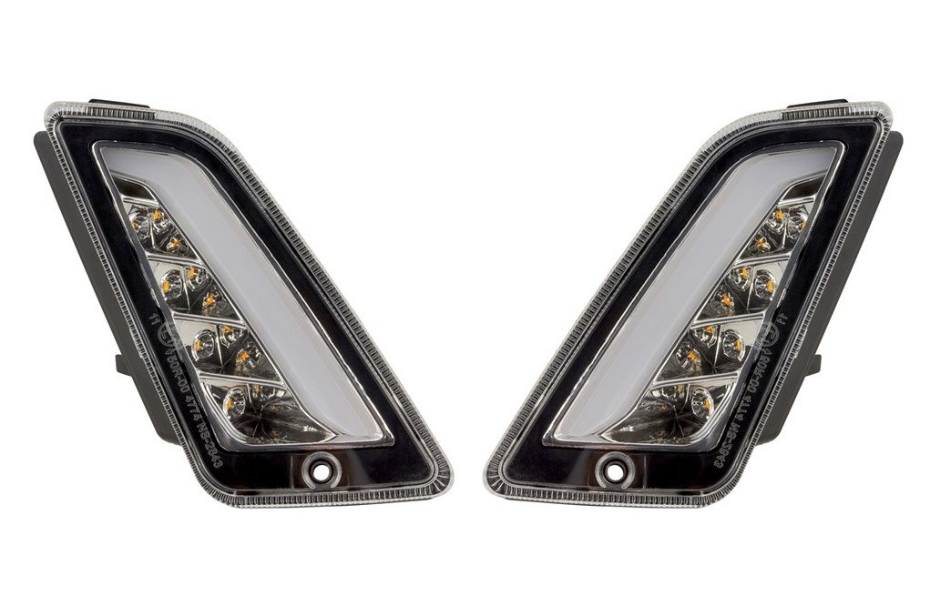 Kit de indicador delantero izquierdo/derecho para Vespa GTS/GTS Super/GTV 125-300cc ('14-), transparente