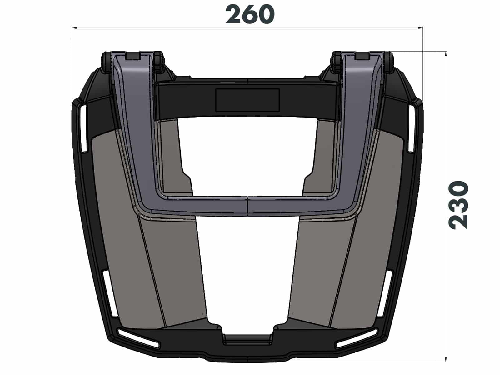 Easyrack baúl portaequipajes negro para BMW G 310 R (16-) Hepco & Becker