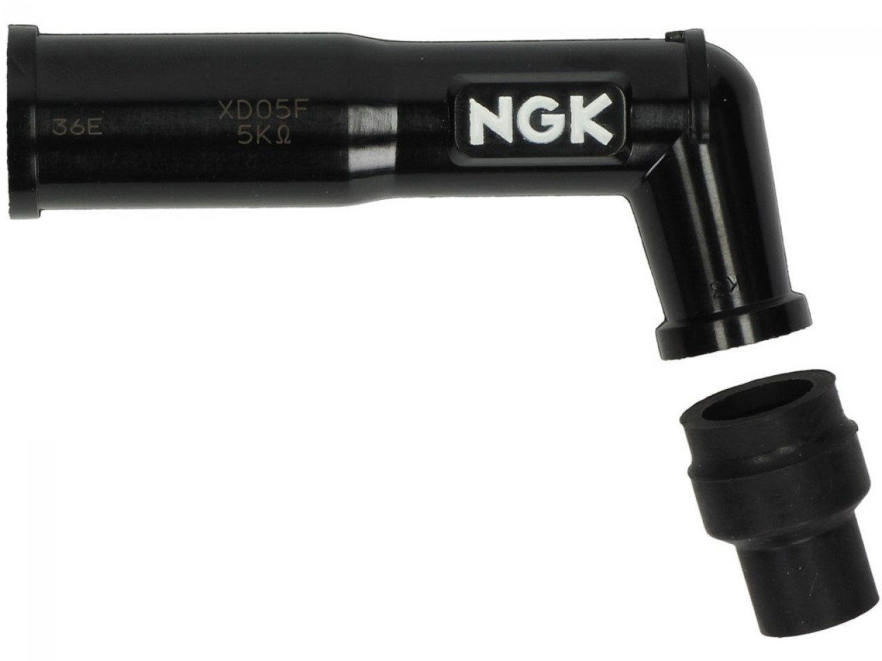 Capuchón de bujía NGK para rosca de conexión, XD05F, 102º
