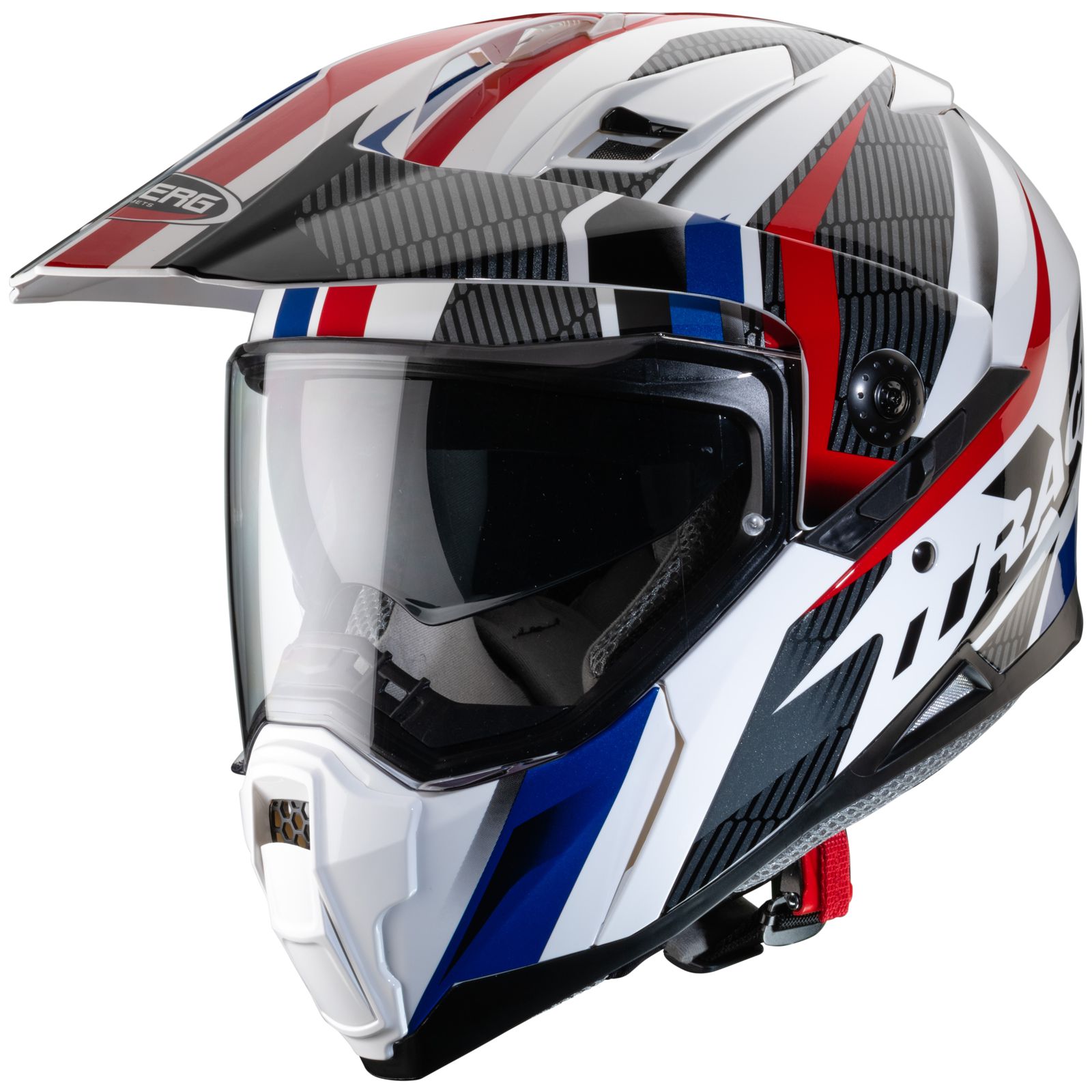 Casco Caberg Xtrace Savana, blanco/rojo-azul