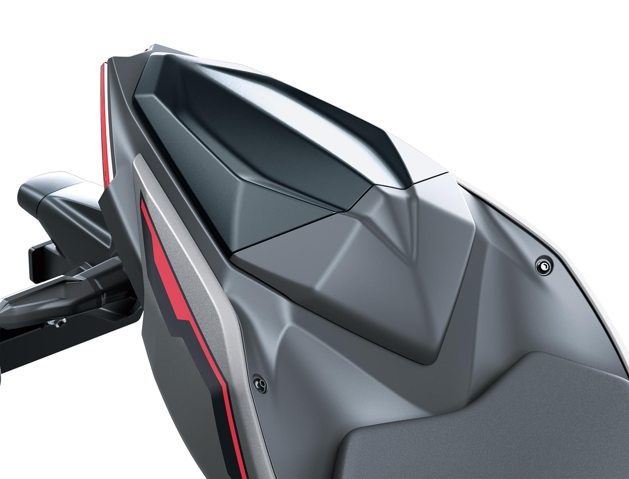 Funda asiento pasajero Negro chispa metalizado plano (739) para Kawasaki Ninja 500 SE / Z 500 Original