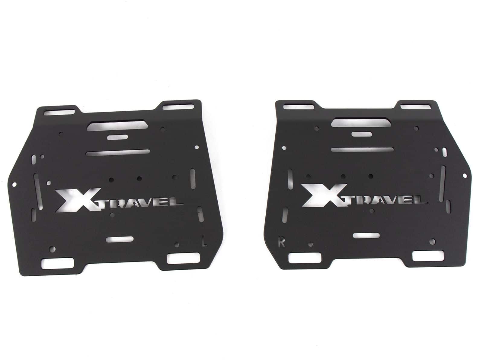 Juego de maletas laterales Xtravel Basic incl. 2 placas adaptadoras universales para portamaletas laterales tubulares