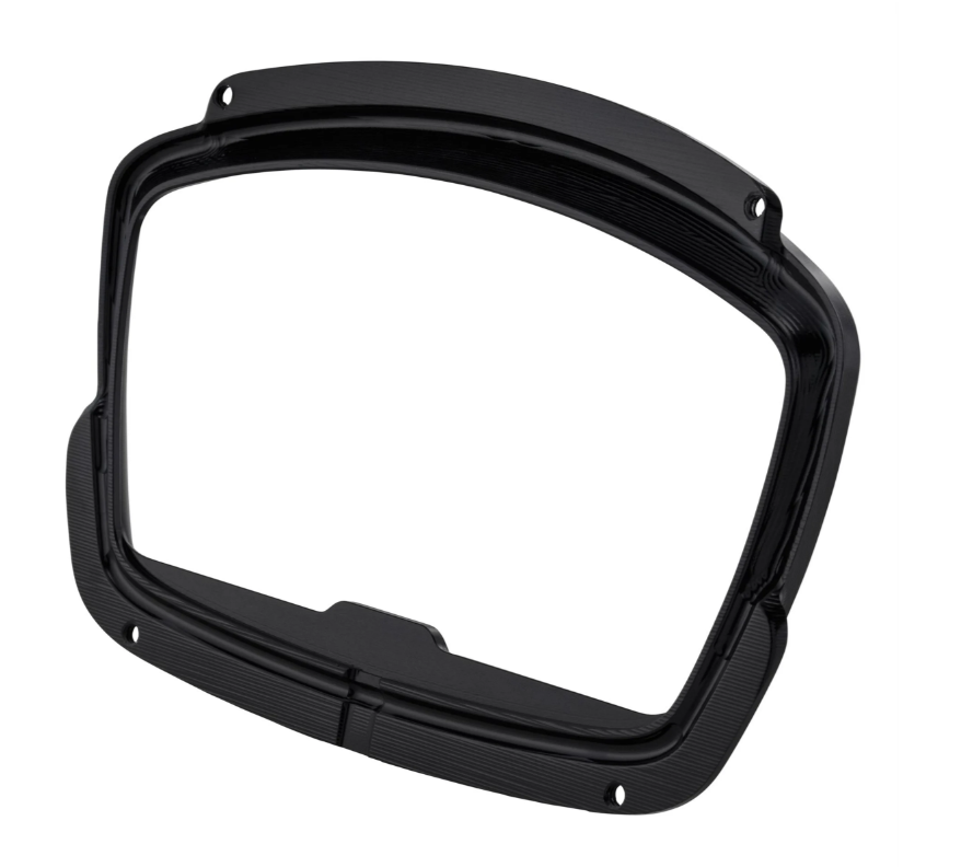Anillo decorativo velocímetro para Vespa GTS Supertech HPE 125/300 ('19-), negro brillante