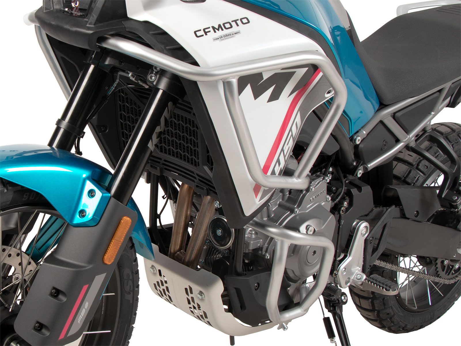 Protector de motor plateado para CFMoto 450 MT (24-) Hepco & Becker
