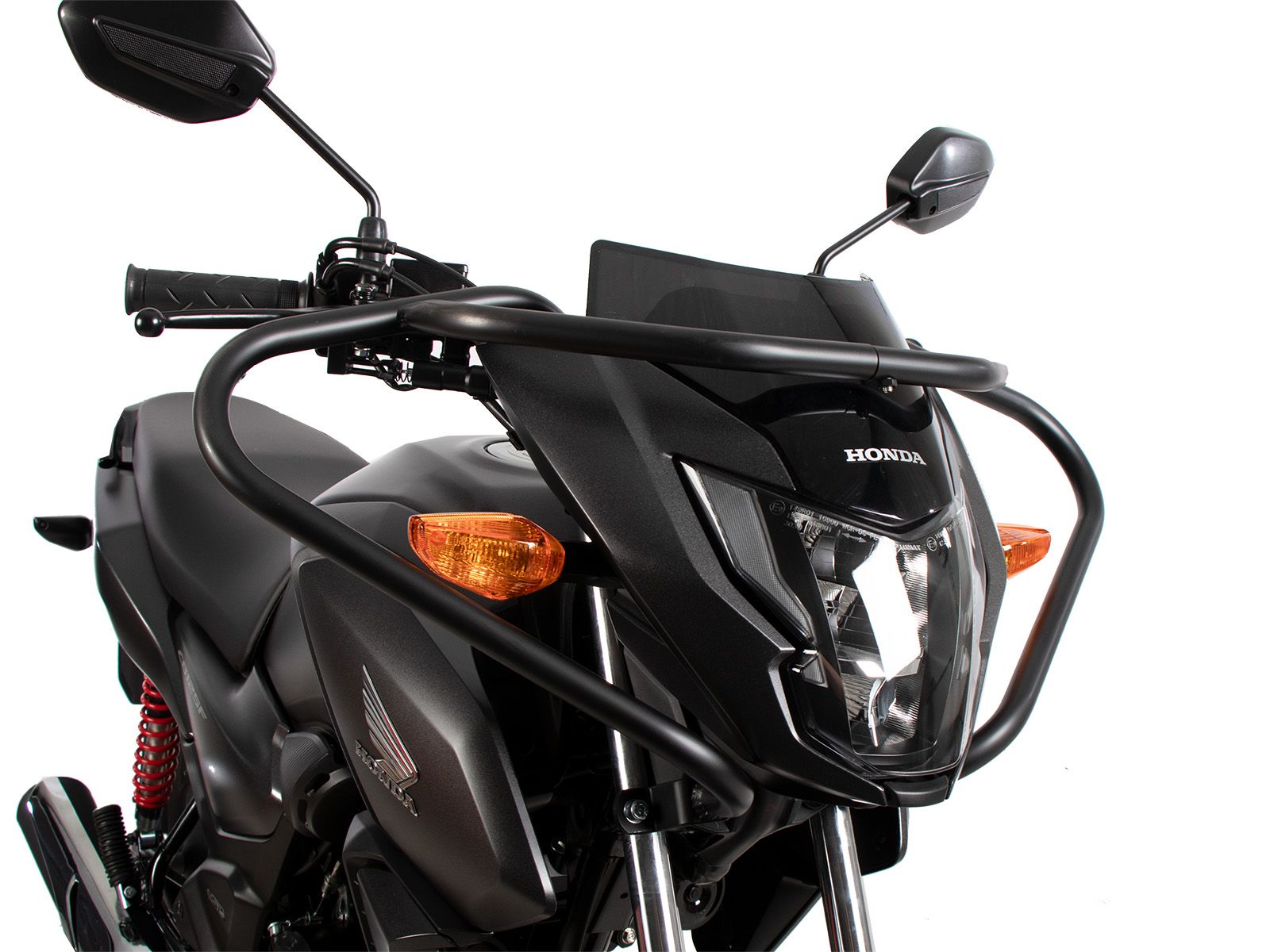 Barra protectora delantera negra para Honda CB 125 F (25-) (año modelo 2026) Hepco & Becker