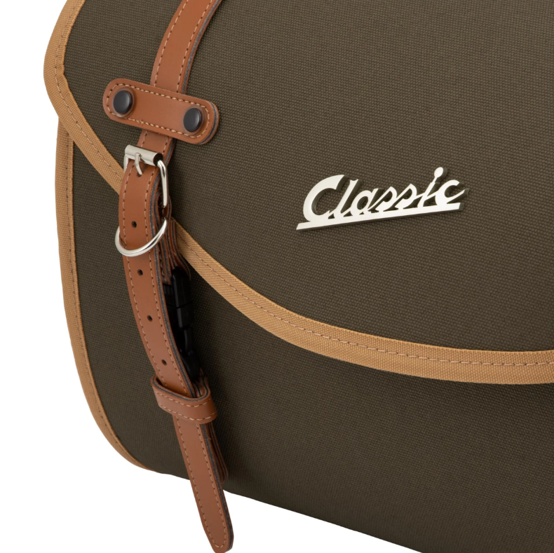 Bolsa "Classic" grande para Vespa, lona, oliva