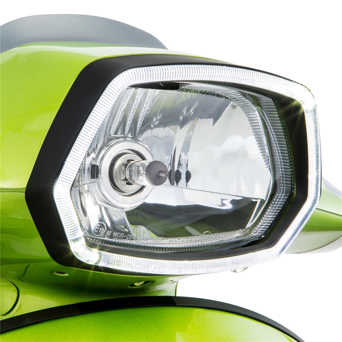 Anillo de luz LED negro mate para Vespa Sprint 125/150cc 4T ('13-'18)