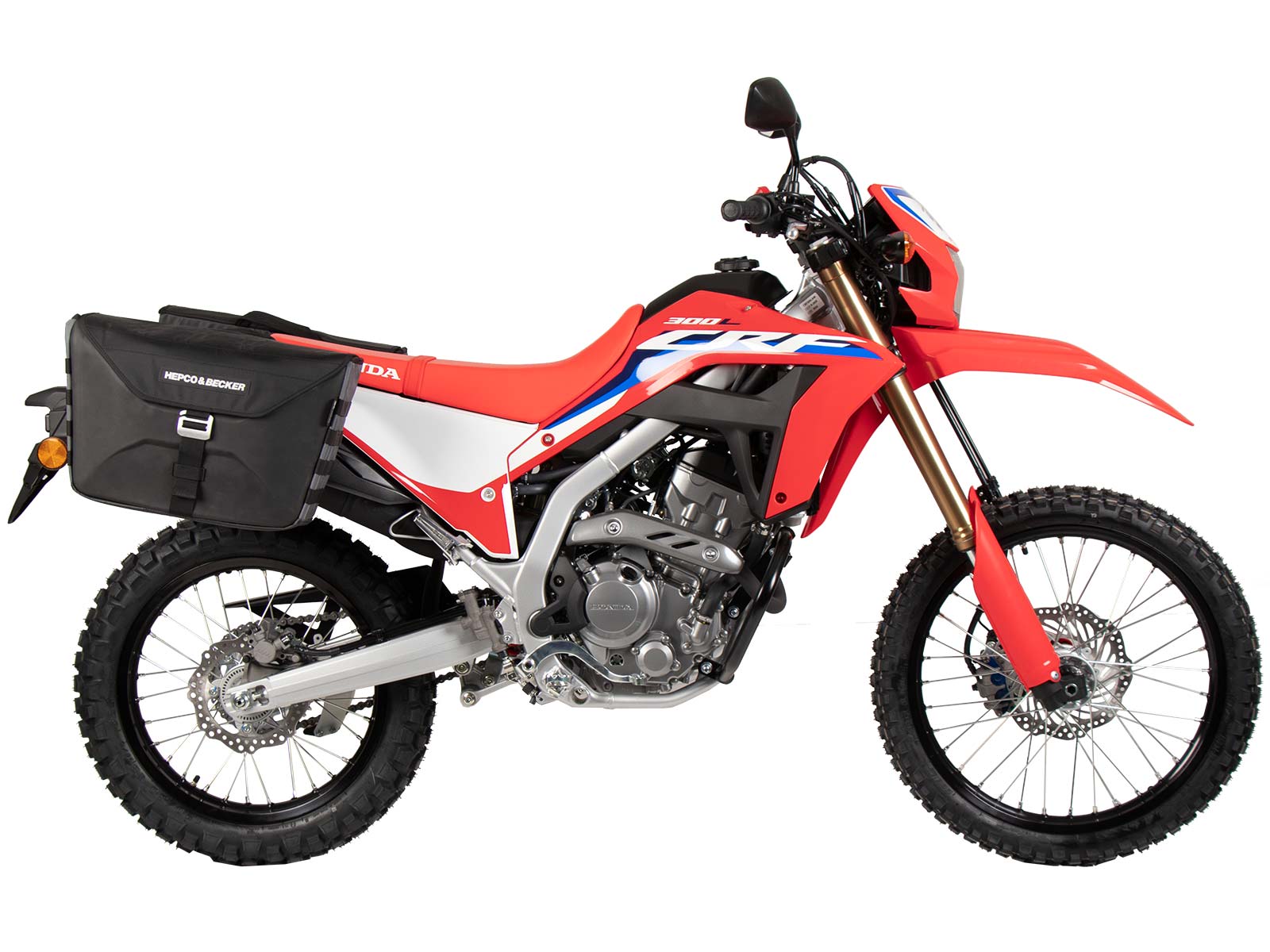 Soporte lateral C-Bow negro para Honda CRF 300 Rally (21-) Hepco & Becker