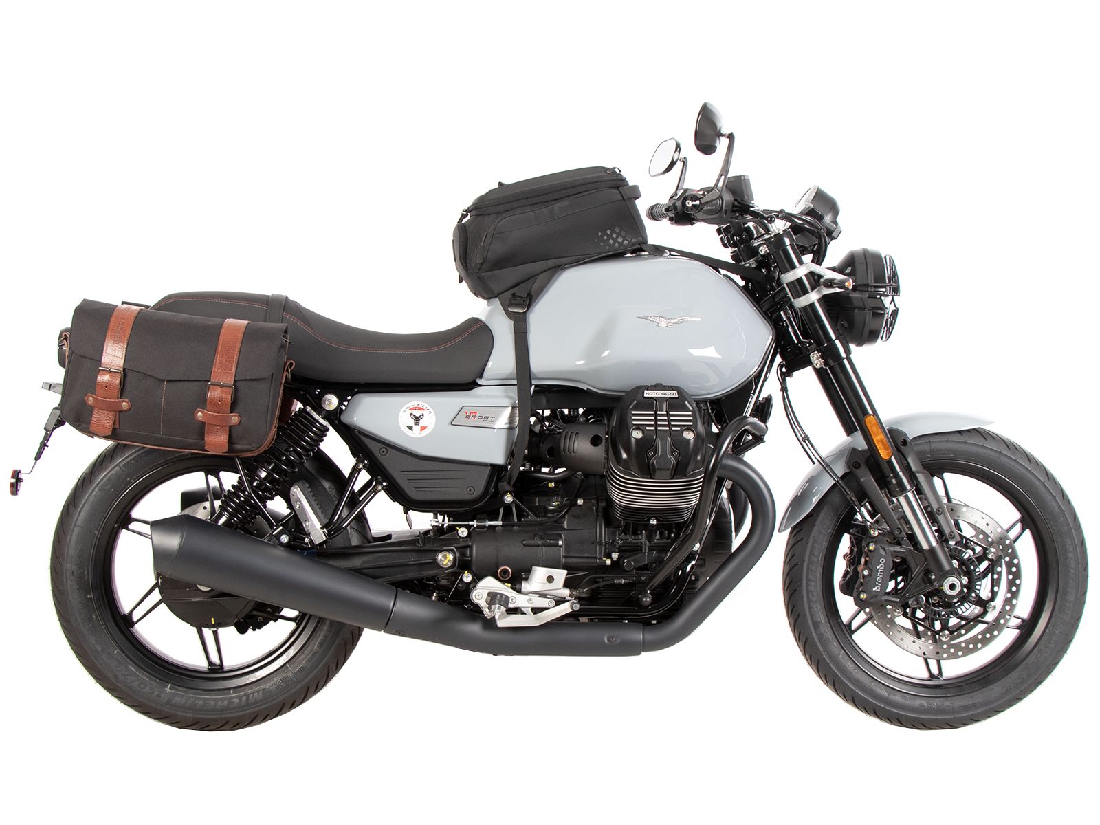 Soporte lateral C-Bow negro para Moto Guzzi V7 850 Special (25- ) Hepco & Becker