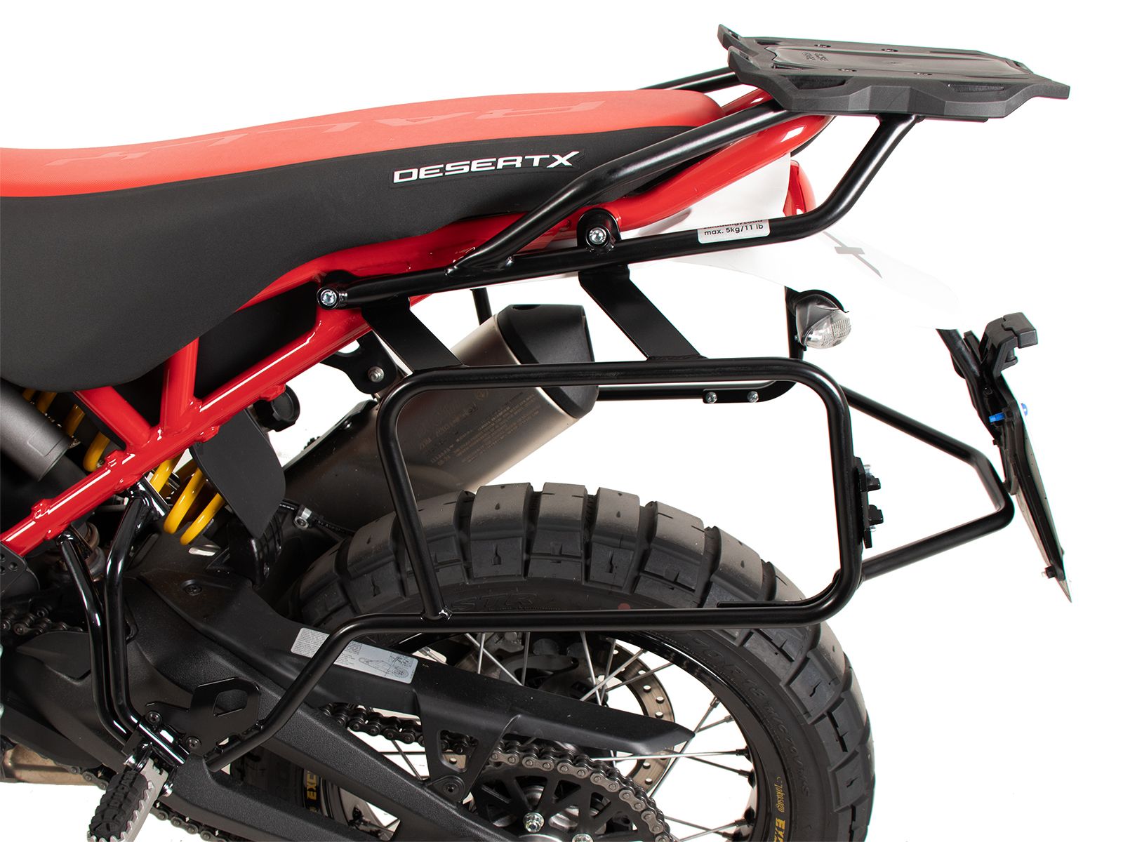 Soporte trasero Smartrack negro para Ducati DesertX (22-) Hepco & Becker