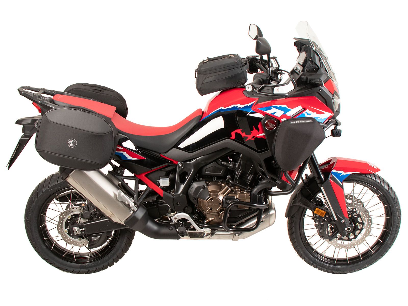 Soporte lateral C-Bow negro para Honda CRF 1100 Africa Twin Adventure Sports (24-) Hepco & Becker