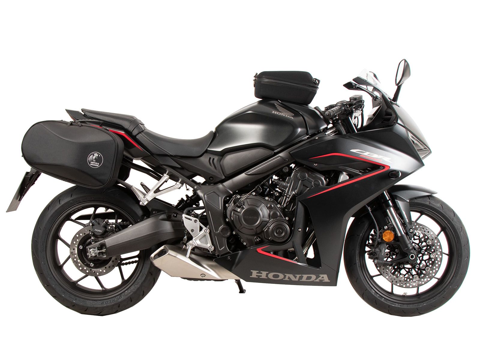 Soporte lateral C-Bow negro para Honda CBR 650 R / E-Clutch (24-) Hepco & Becker