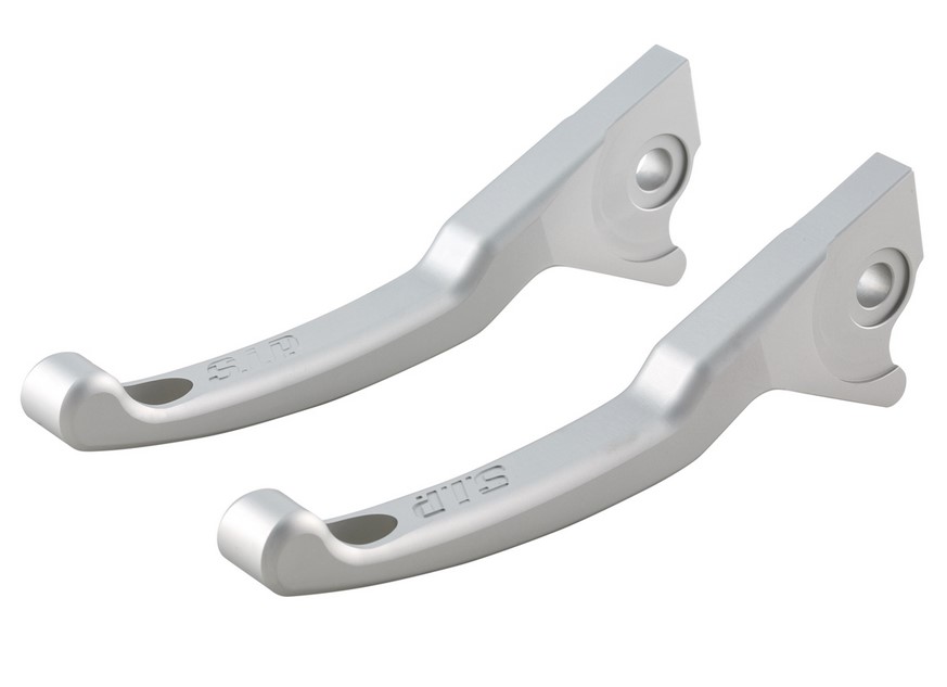 Juego de manetas de freno Sport Shorty para Vespa, derecha e izquierda, plata mate