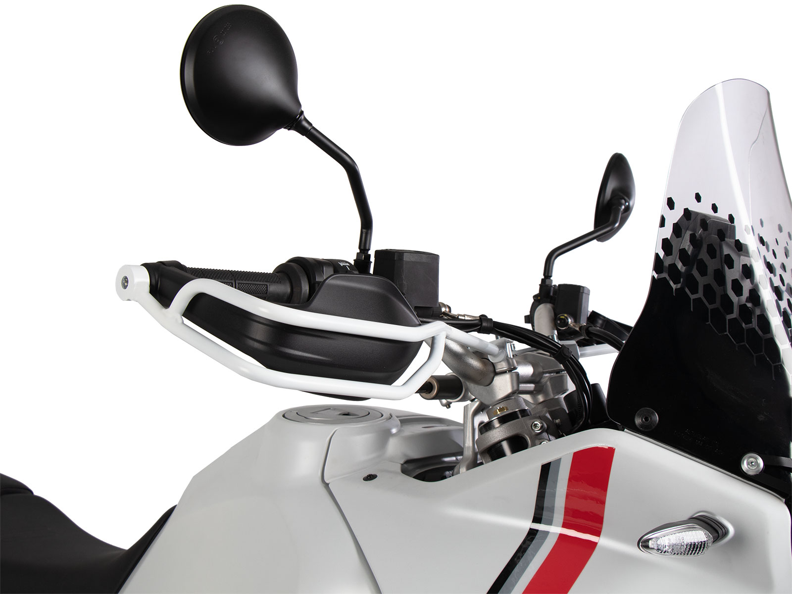 Guardabarros blanco para Ducati DesertX (22-) Hepco & Becker
