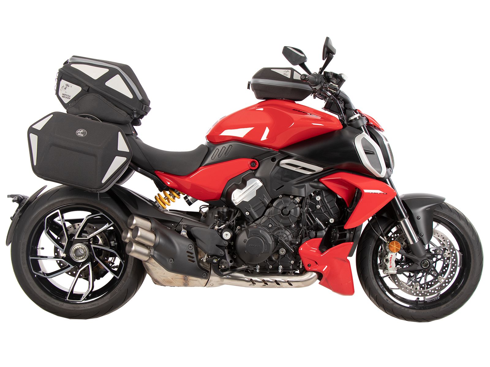 Anillo básico del depósito incl. unidad de cierre de la bolsa del depósito para Ducati Diavel V4 (23-) Hepco & Becker
