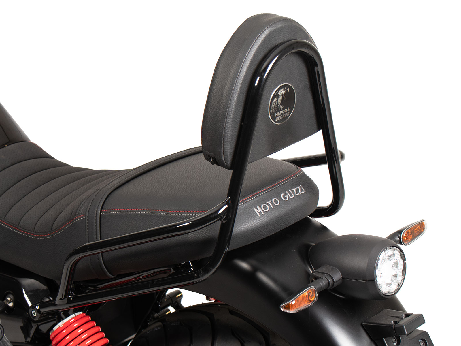 Sissybar negro sin portaequipajes para Moto Guzzi V7 Stone Special Edition (22-) Hepco & Becker