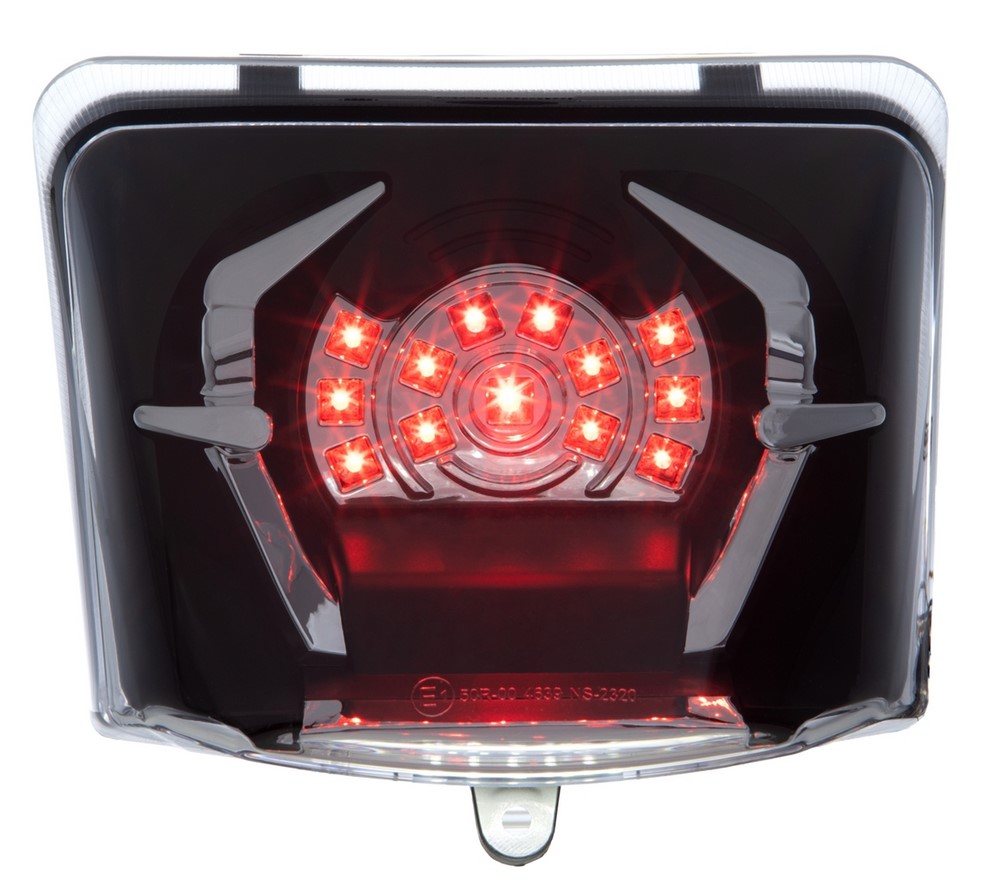 Piloto trasero MK II LED para Vespa GTS/GTS Super/GTV 125-300cc HPE ('18-), transparente