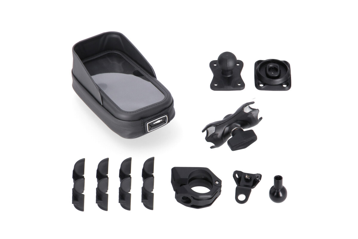 SW-Motech Kit de montaje Navi T-Lock con funda de teléfono para Ducati Multistrada 1200 /S /Enduro - SW Motech