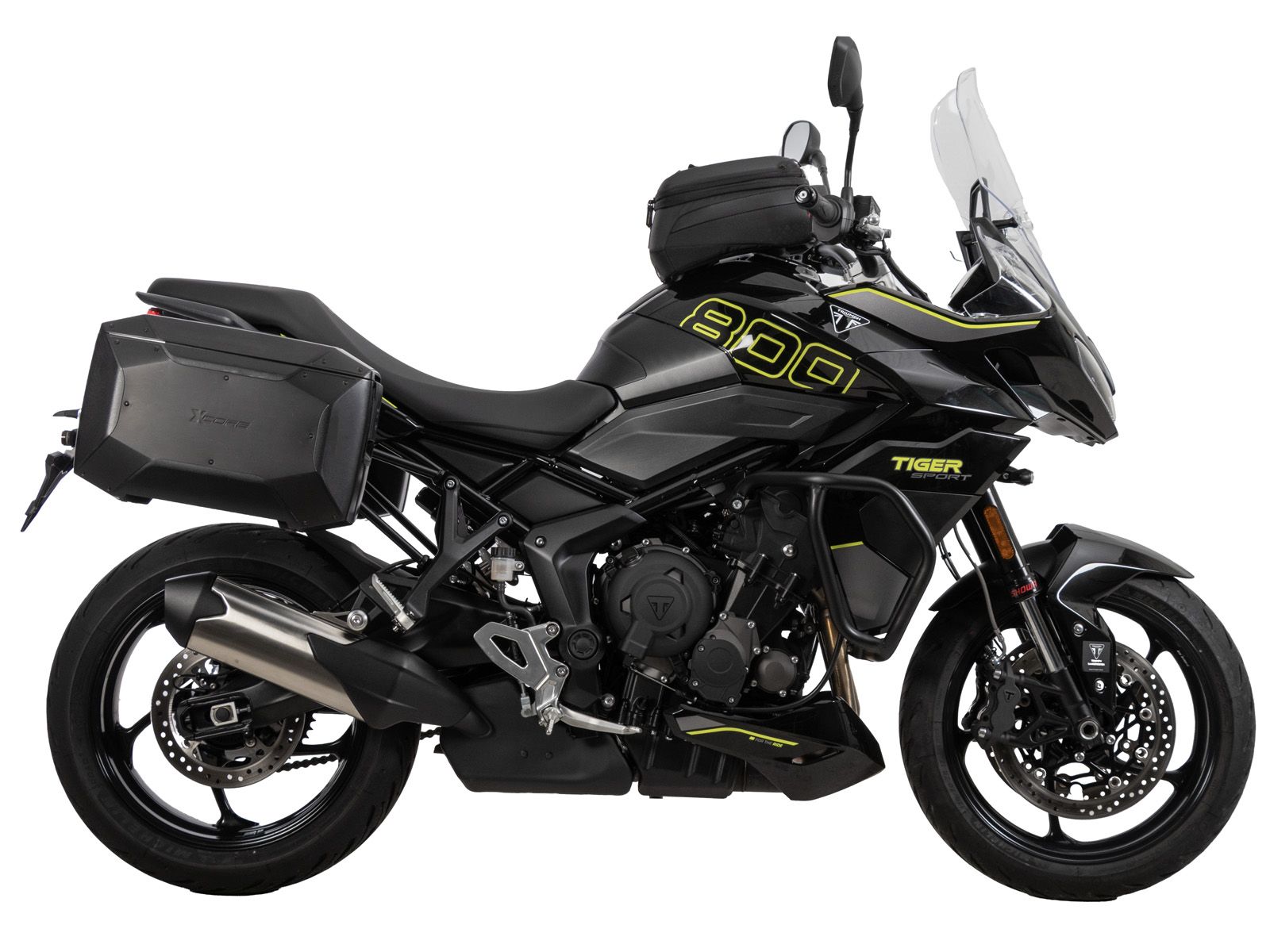 Soporte lateral C-Bow negro para Triumph Tiger Sport 800 (25-) Hepco & Becker