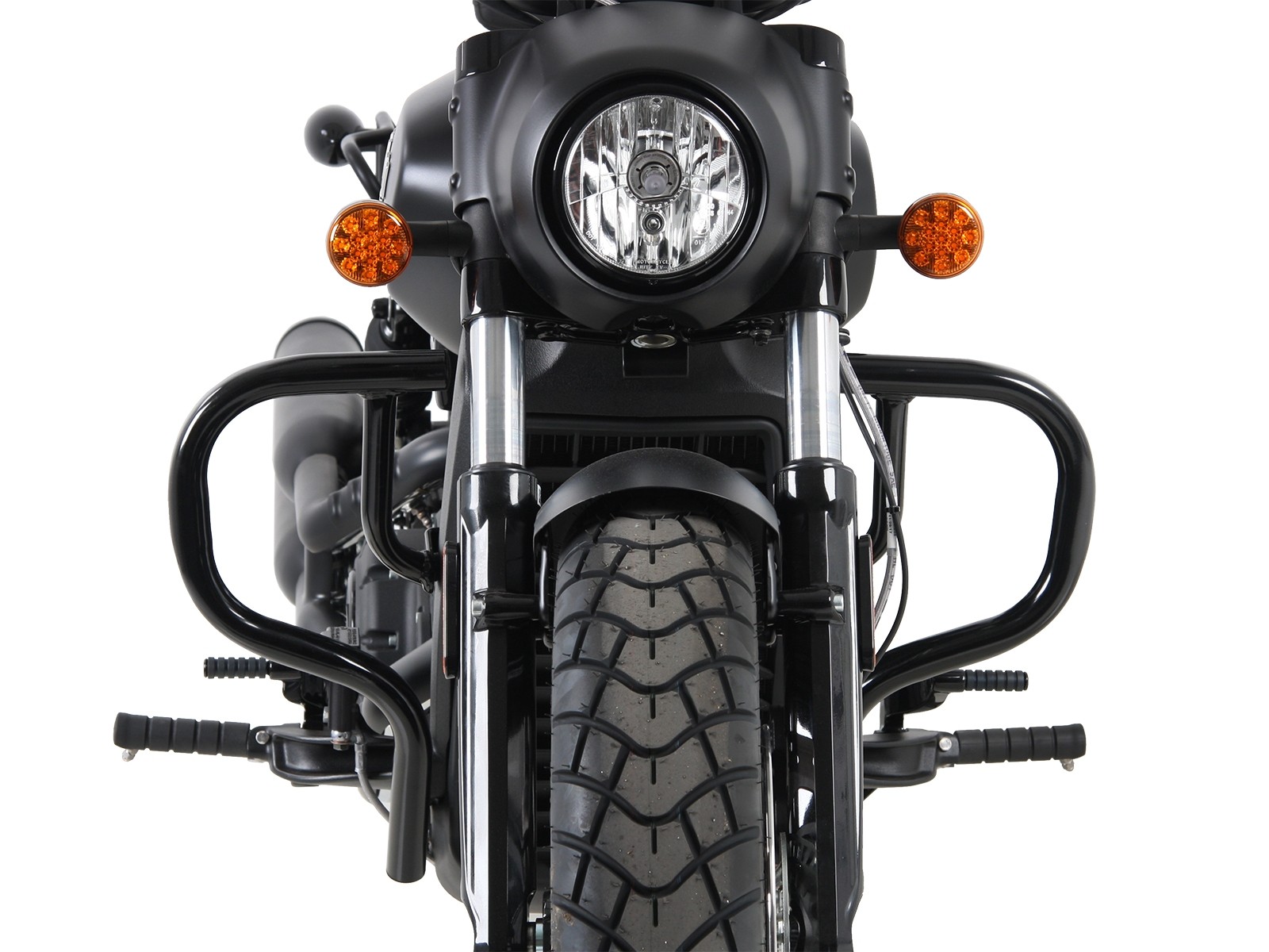 Protector de motor negro para Indian Scout Bobber (2017-)