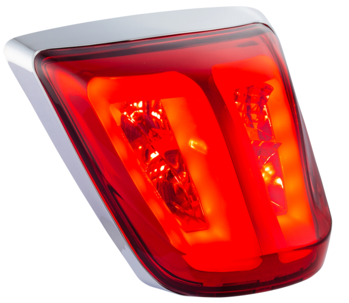 Luz trasera roja para Vespa Primavera/Sprint 50-150ccm, llanta - cromada